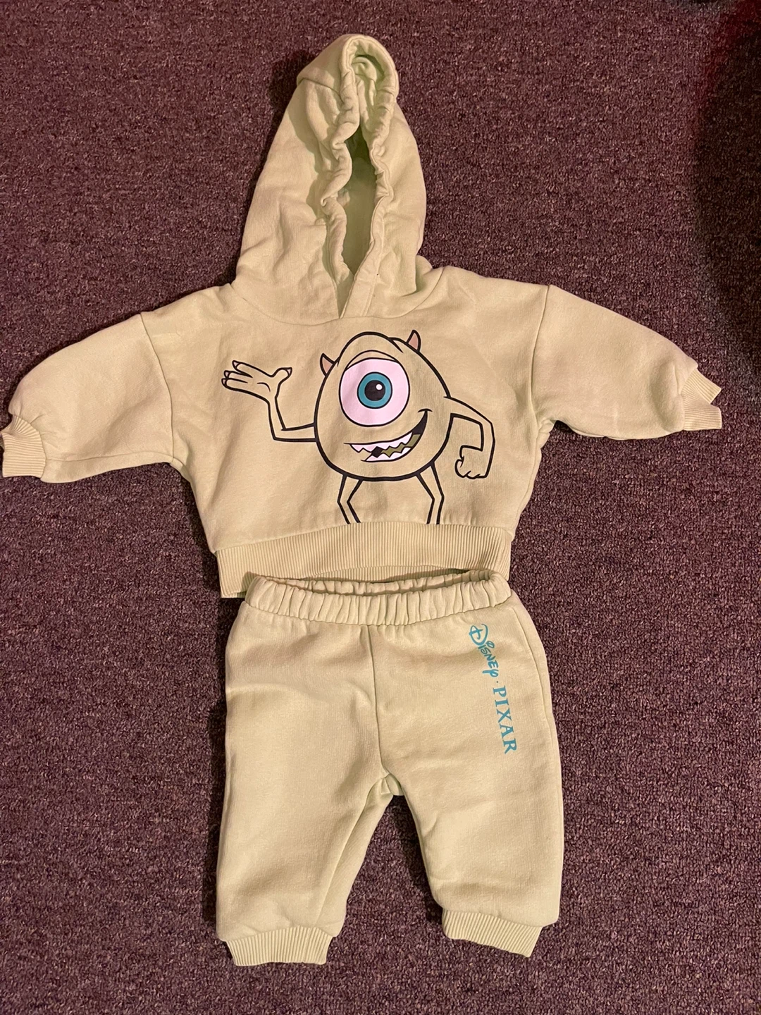 Disney Pixar Mike Wazowski Baby Outfit 0-3mths