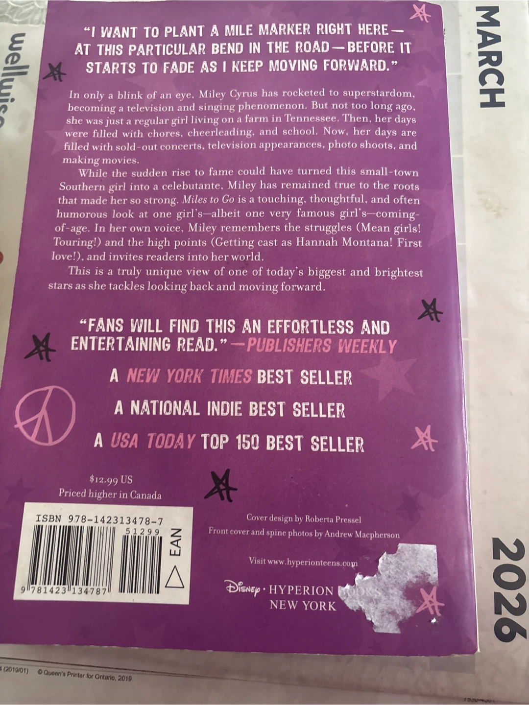 Miley Cyrus Miles to Go Book - photo 2
