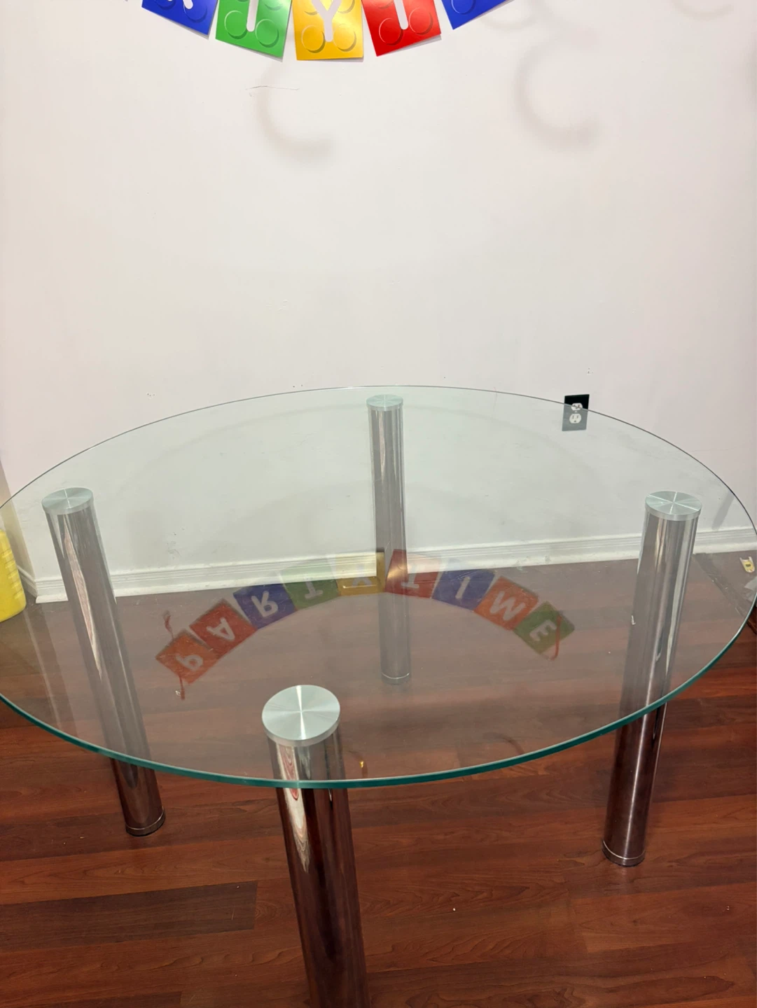 Glass and Chrome Dining Table - photo 4