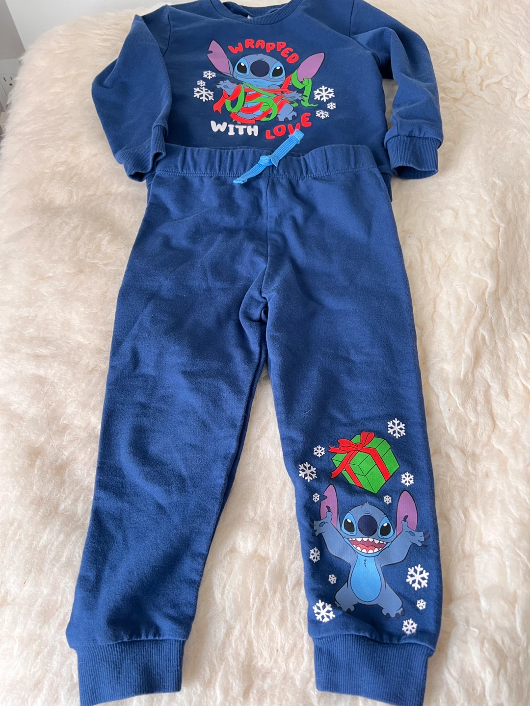 Stitch "Wrapped with Love" Sweatshirt and Pants Set