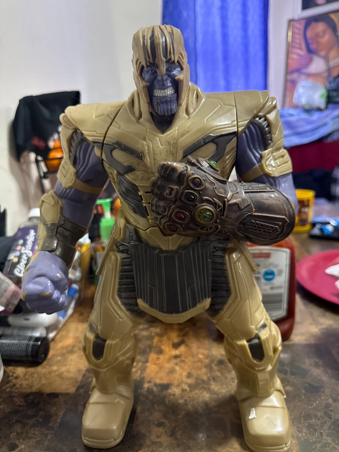 Thanos Action Figure with Infinity Gauntlet