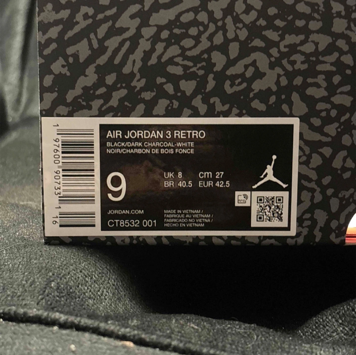 Jordan 3 black cats - photo 5