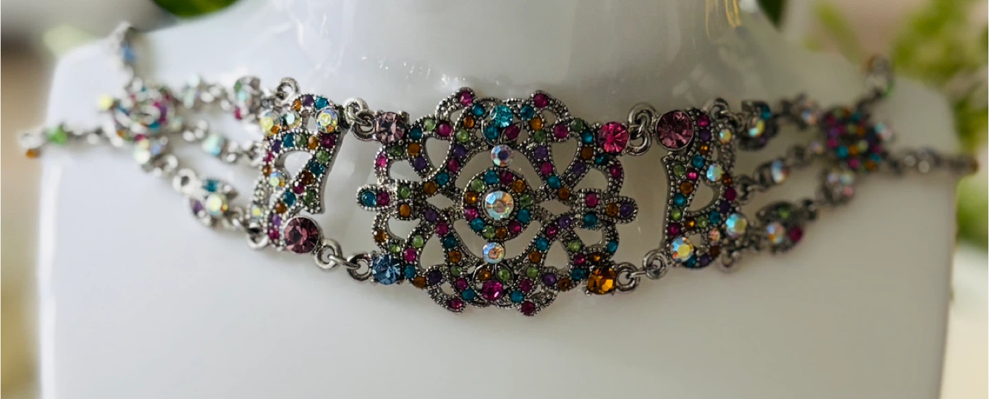 Beautiful Rhinestone Choker Necklace! - photo 3