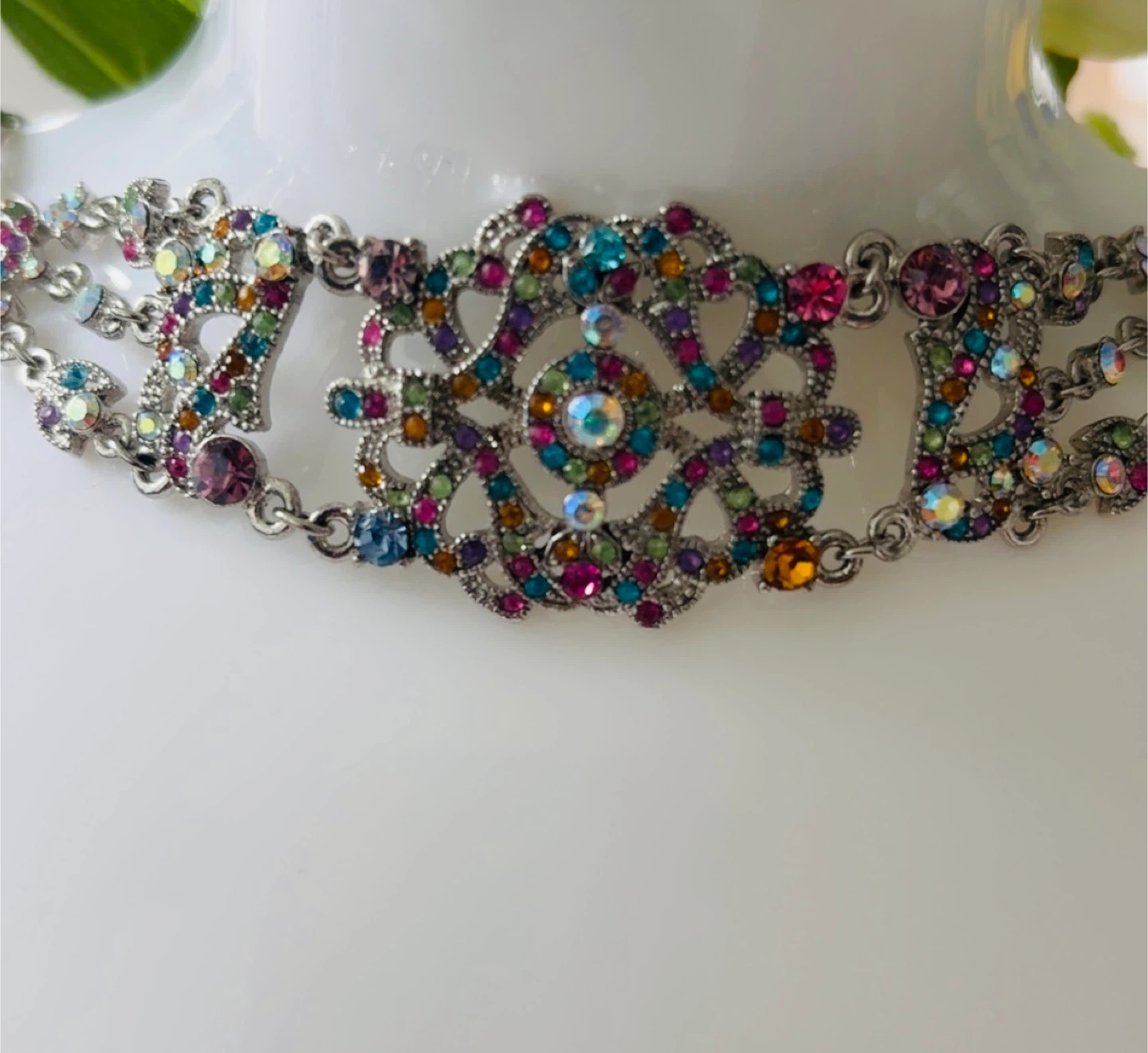 Beautiful Rhinestone Choker Necklace! - photo 4