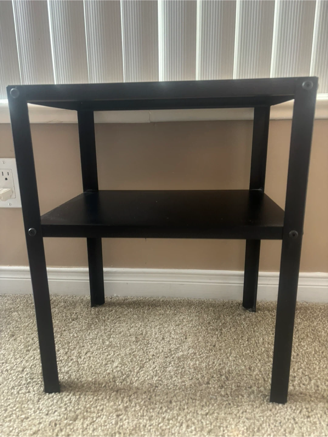 Black Two-Tier Side Table - photo 2