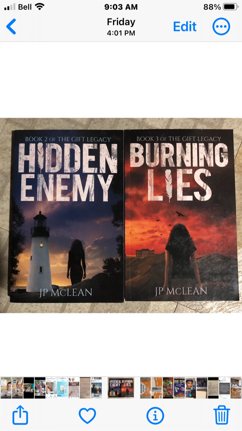JP McLean Gift Legacy Books 2 & 3: Hidden Enemy & Burning Lies