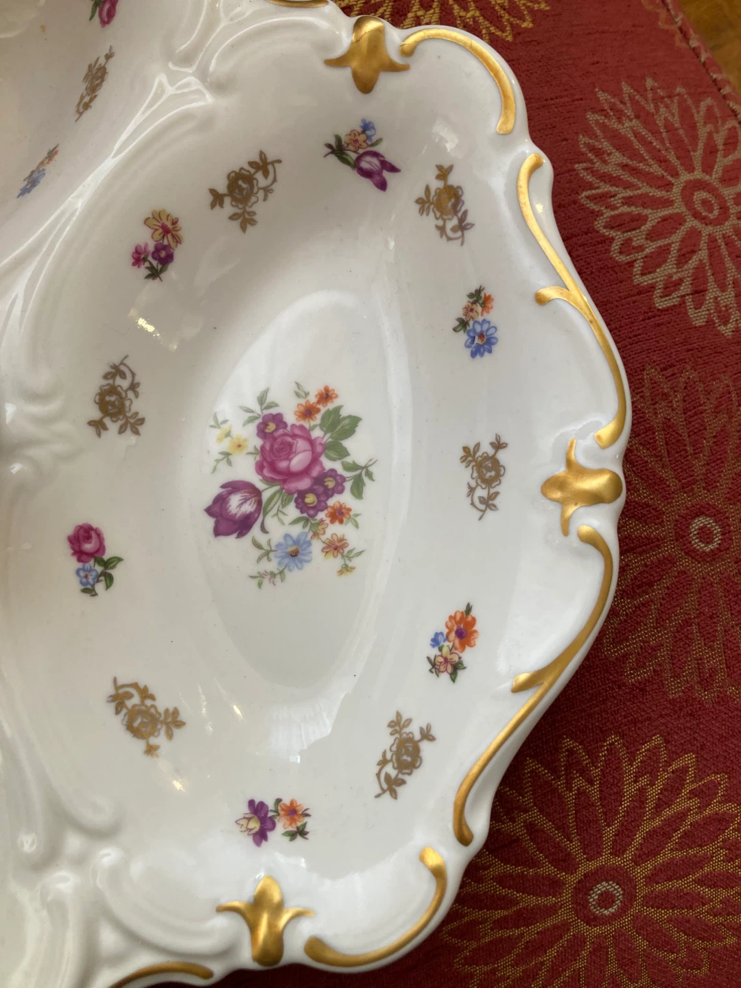Fine China Divided Serving Dish with Handle - photo 4