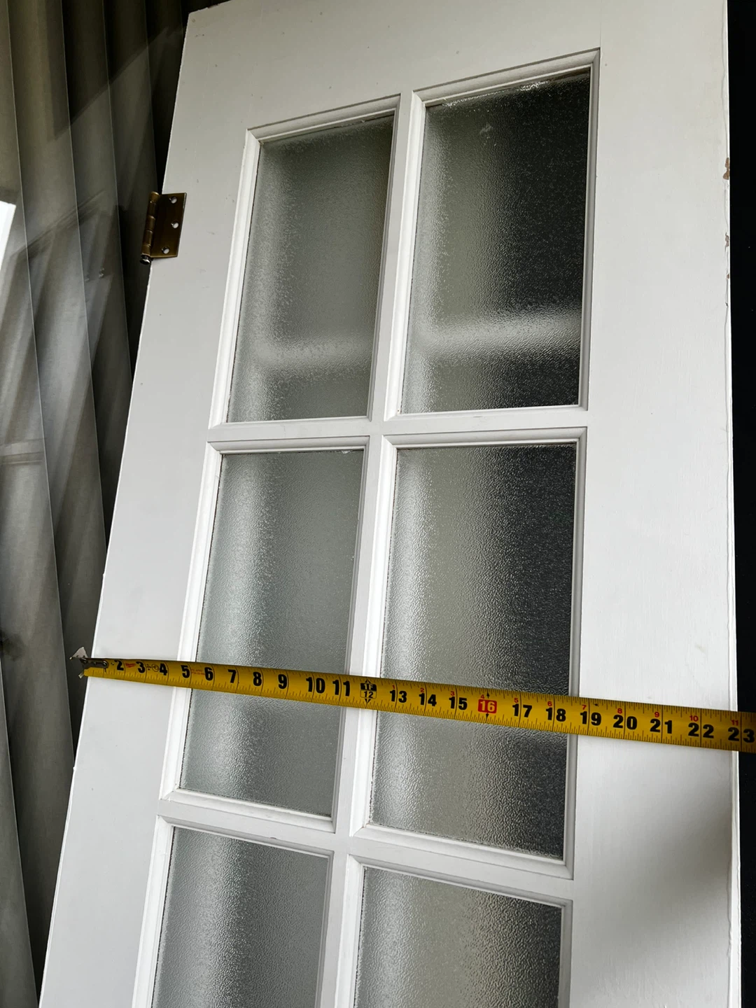 🚪 White French Double Doors w/ Frosted Glass, $400 - photo 5