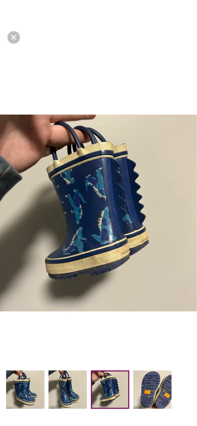 Joe Fresh Blue Dinosaur Rain Boots - photo 3