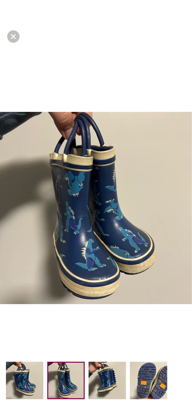 Joe Fresh Blue Dinosaur Rain Boots - photo 2