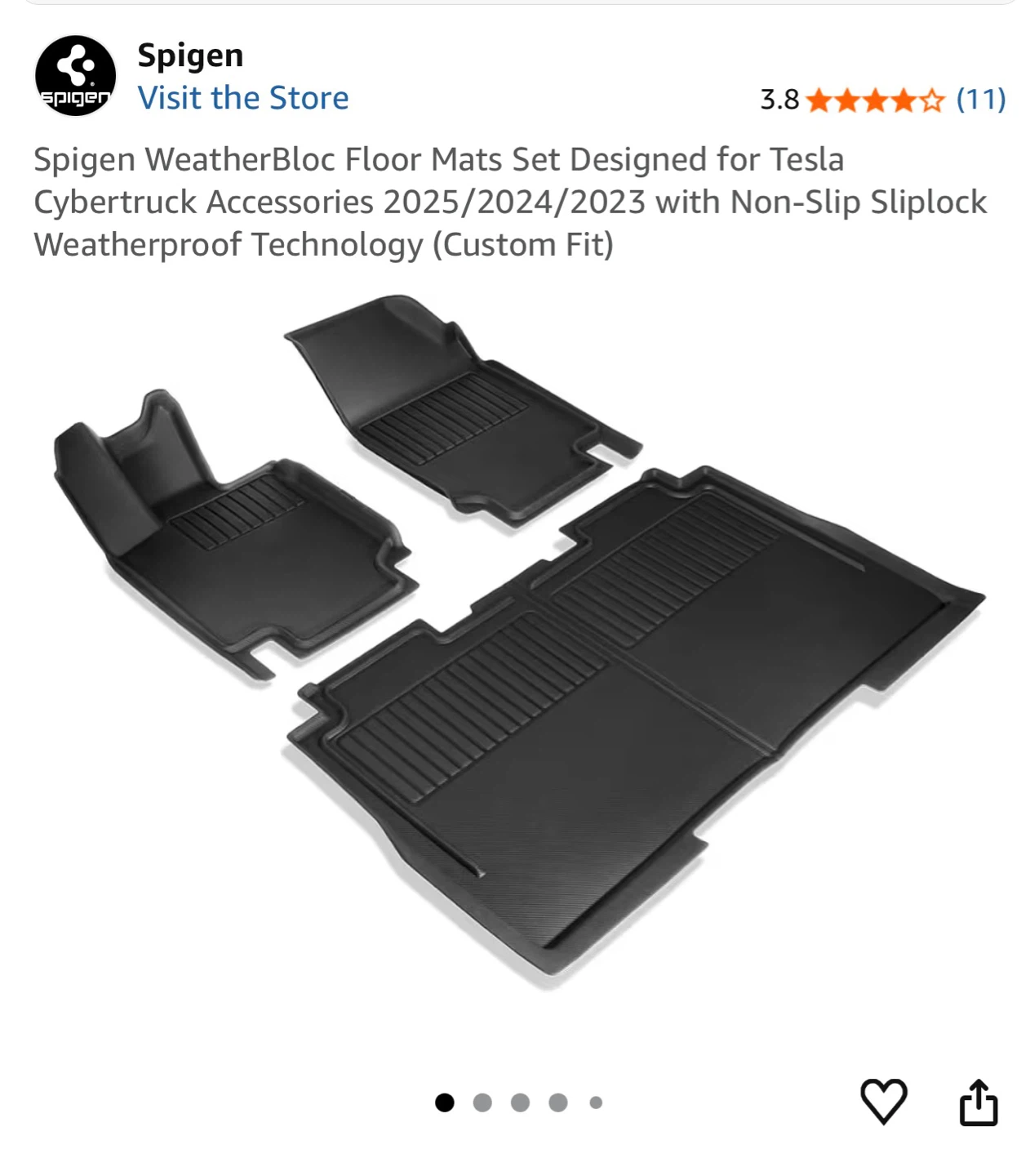 Tesla Cybertruck 2023-25 All Weather Floorliners - photo 4