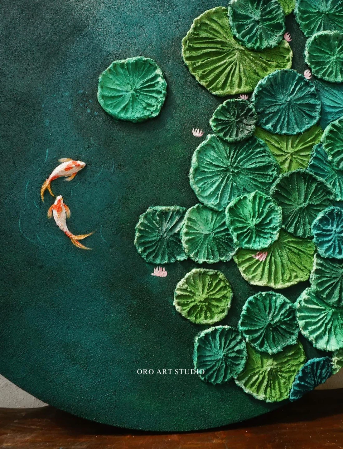 Koi Fish and Lotus Wall Art - photo 4