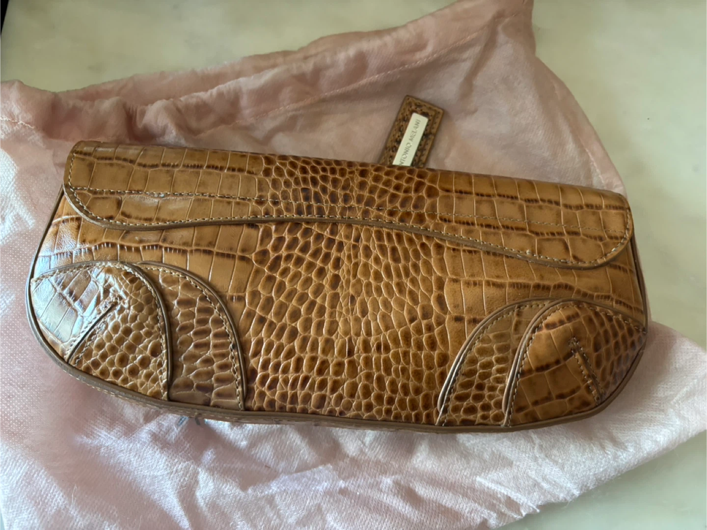 Antonio Melani Crocodile Embossed Clutch - photo 5