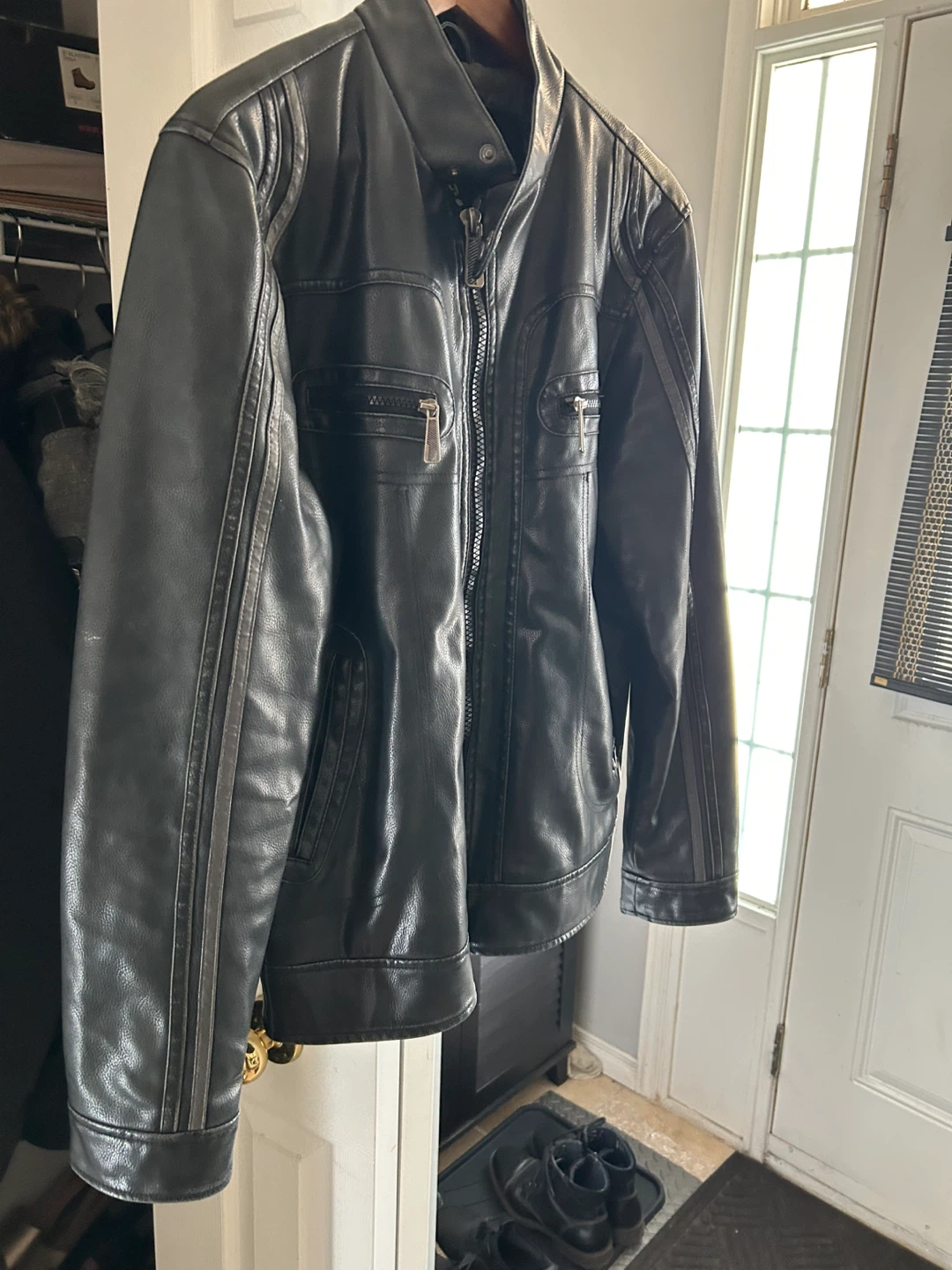 Black Faux Leather Jacket
