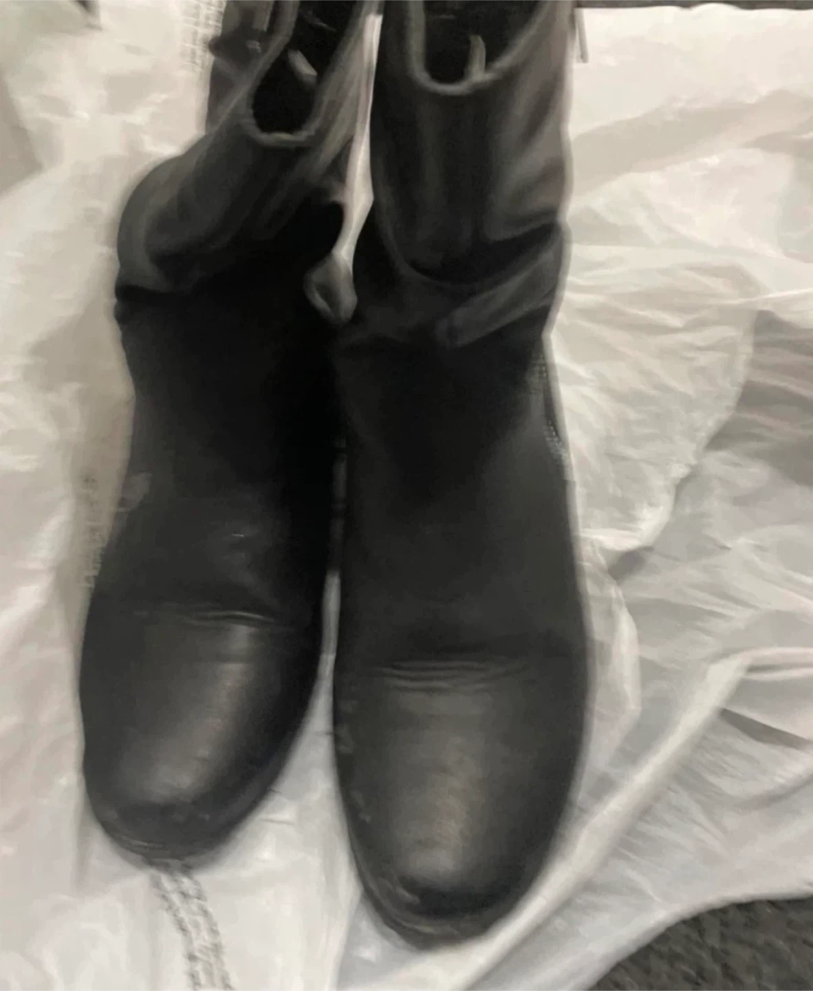 Black slouch boots with side zip 🥕 - photo 2
