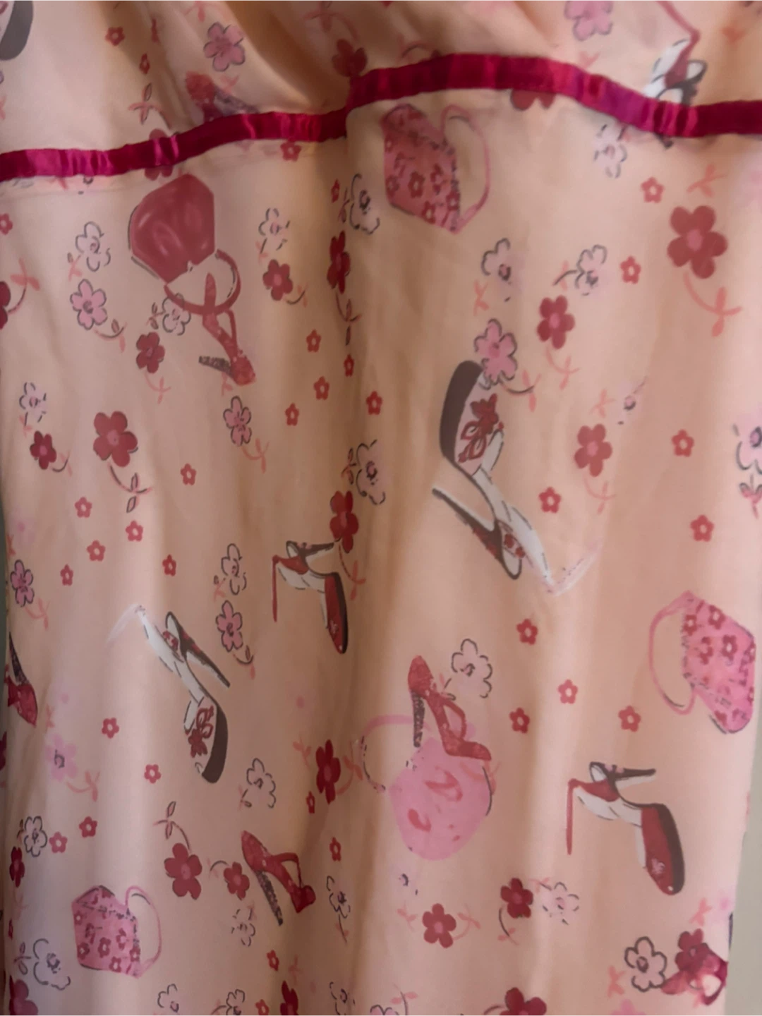 Pink Floral and Shoe Print Sundress - photo 4