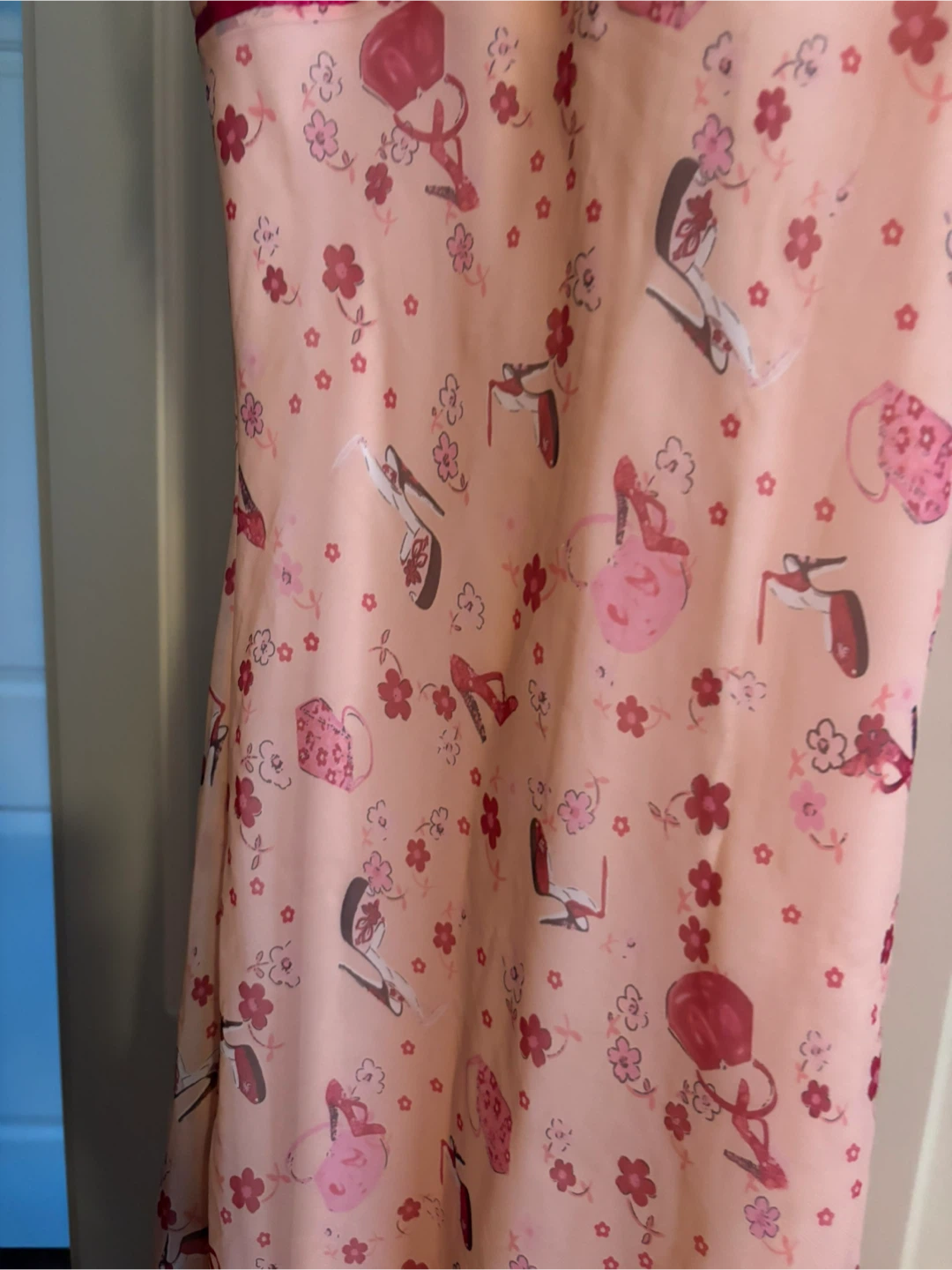 Pink Floral and Shoe Print Sundress - photo 5