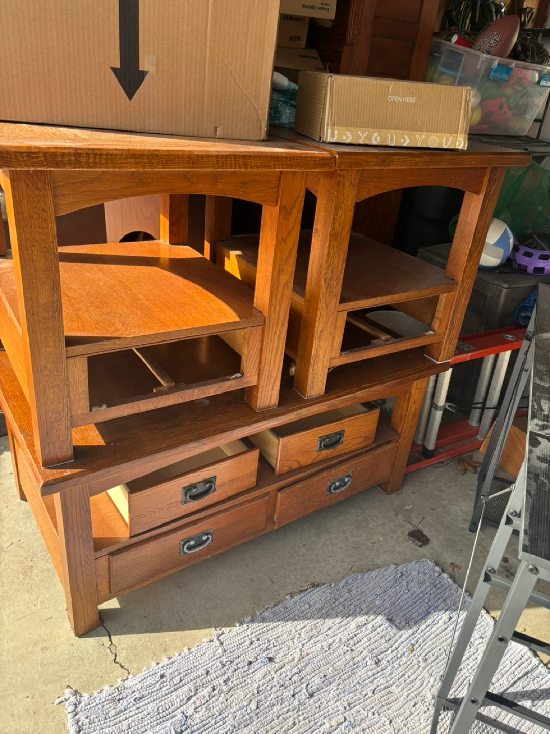 Wooden Coffee Table with Drawer and Shelf