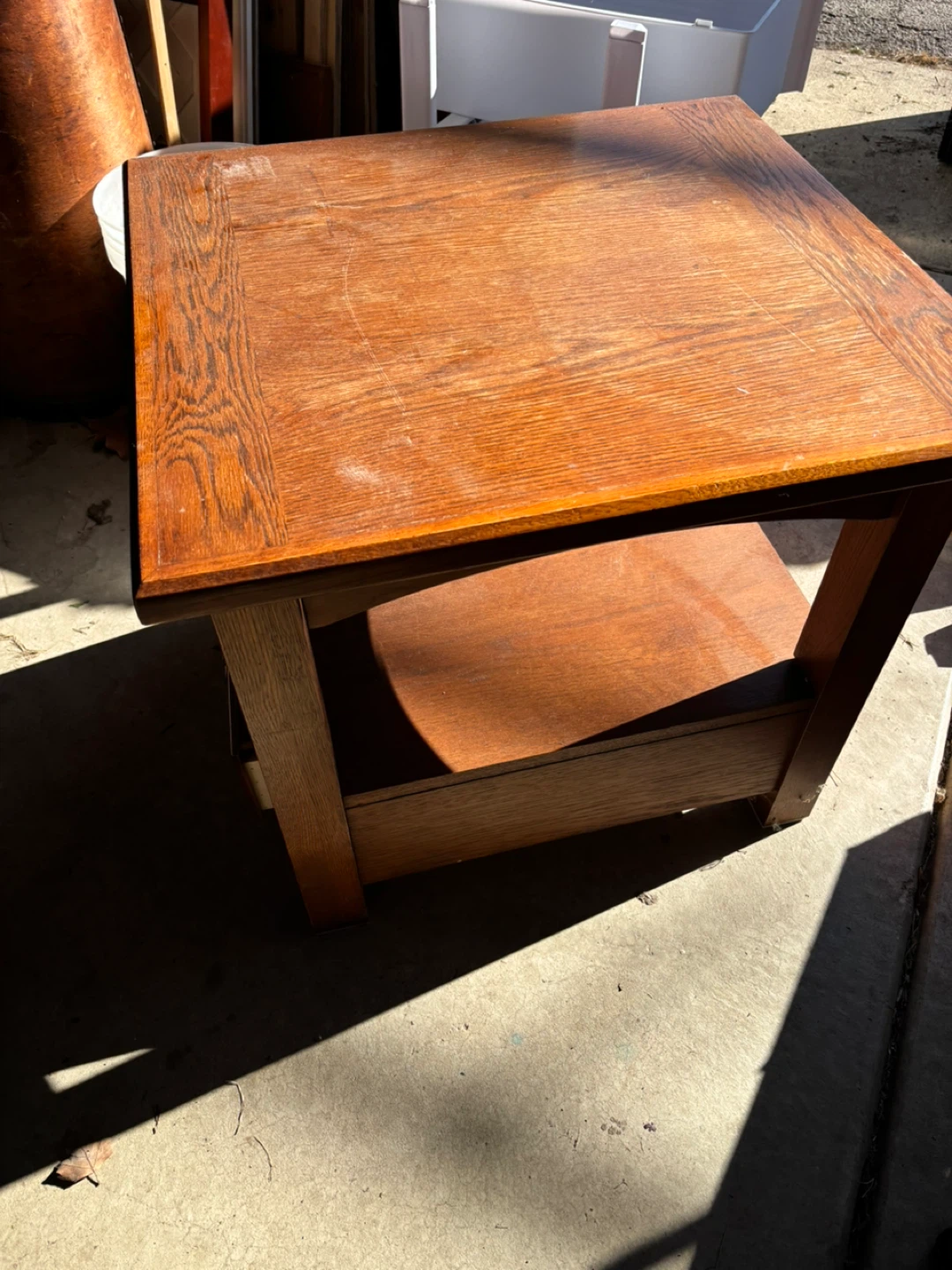 Wooden Coffee Table with Drawer and Shelf - photo 4