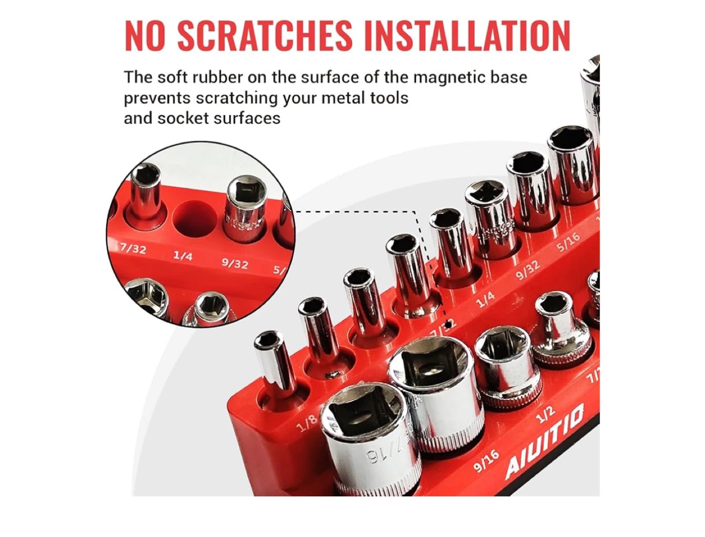 Magnetic Socket Organizer, 4- Pack - photo 3