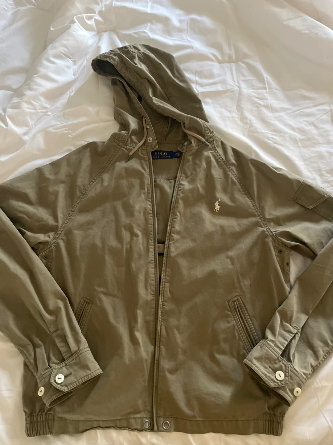 Polo Ralph Lauren Hooded Jacket - Olive Green - Size M