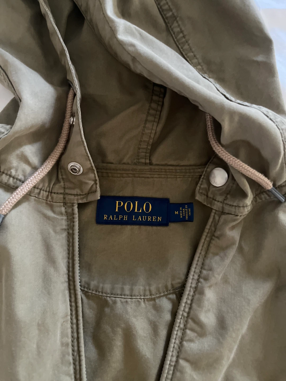 Polo Ralph Lauren Hooded Jacket - Olive Green - Size M - photo 2