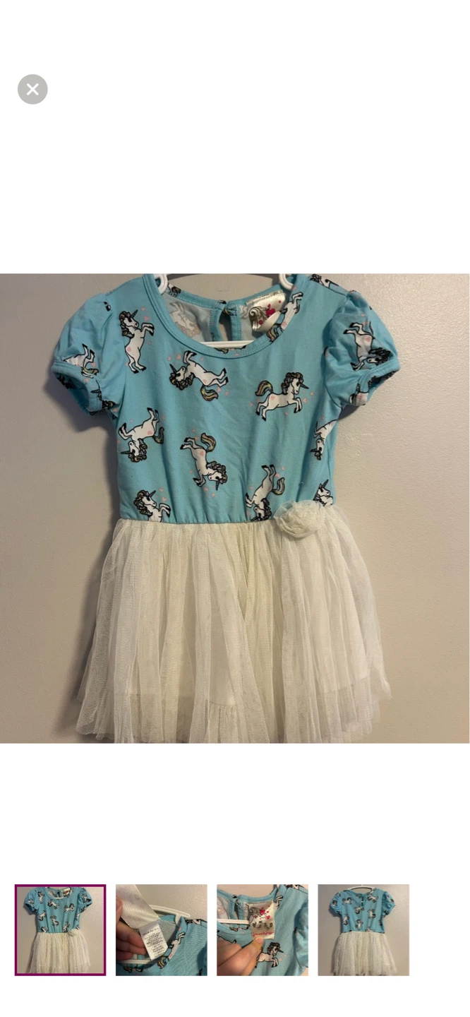 Jenna & Jessie Girls Unicorn Dress