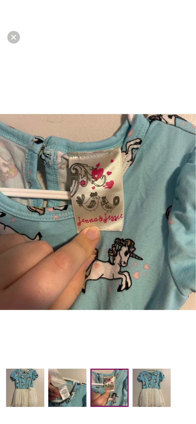 Jenna & Jessie Girls Unicorn Dress - photo 3