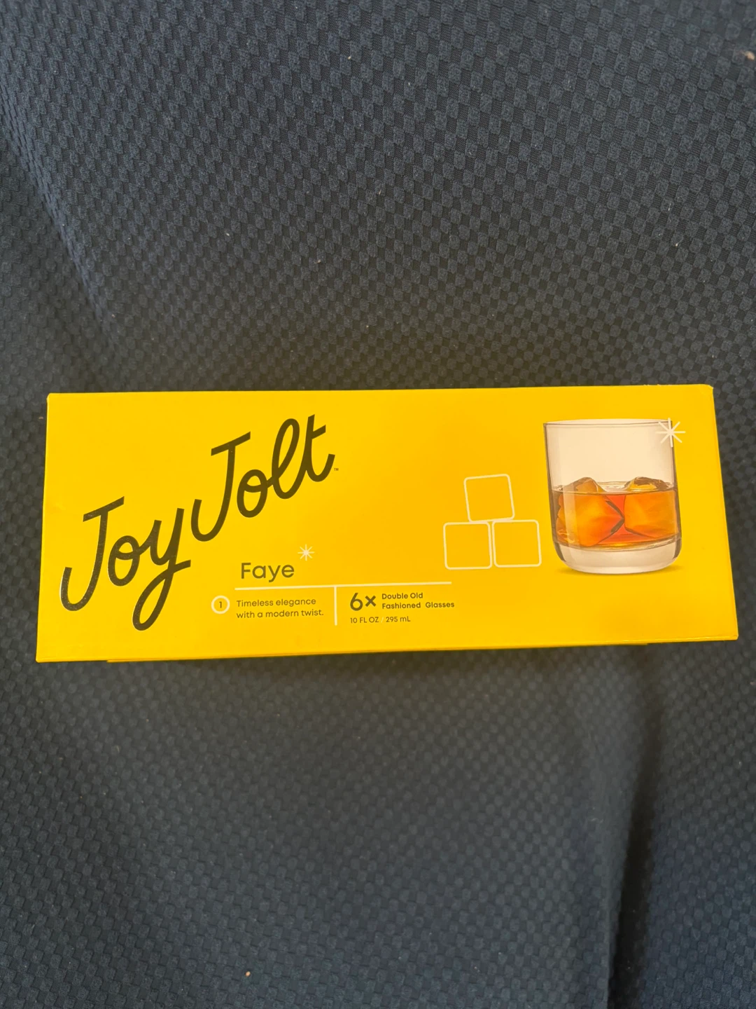 Joy Jolt Faye Double Old Fashioned Whiskey Glasses