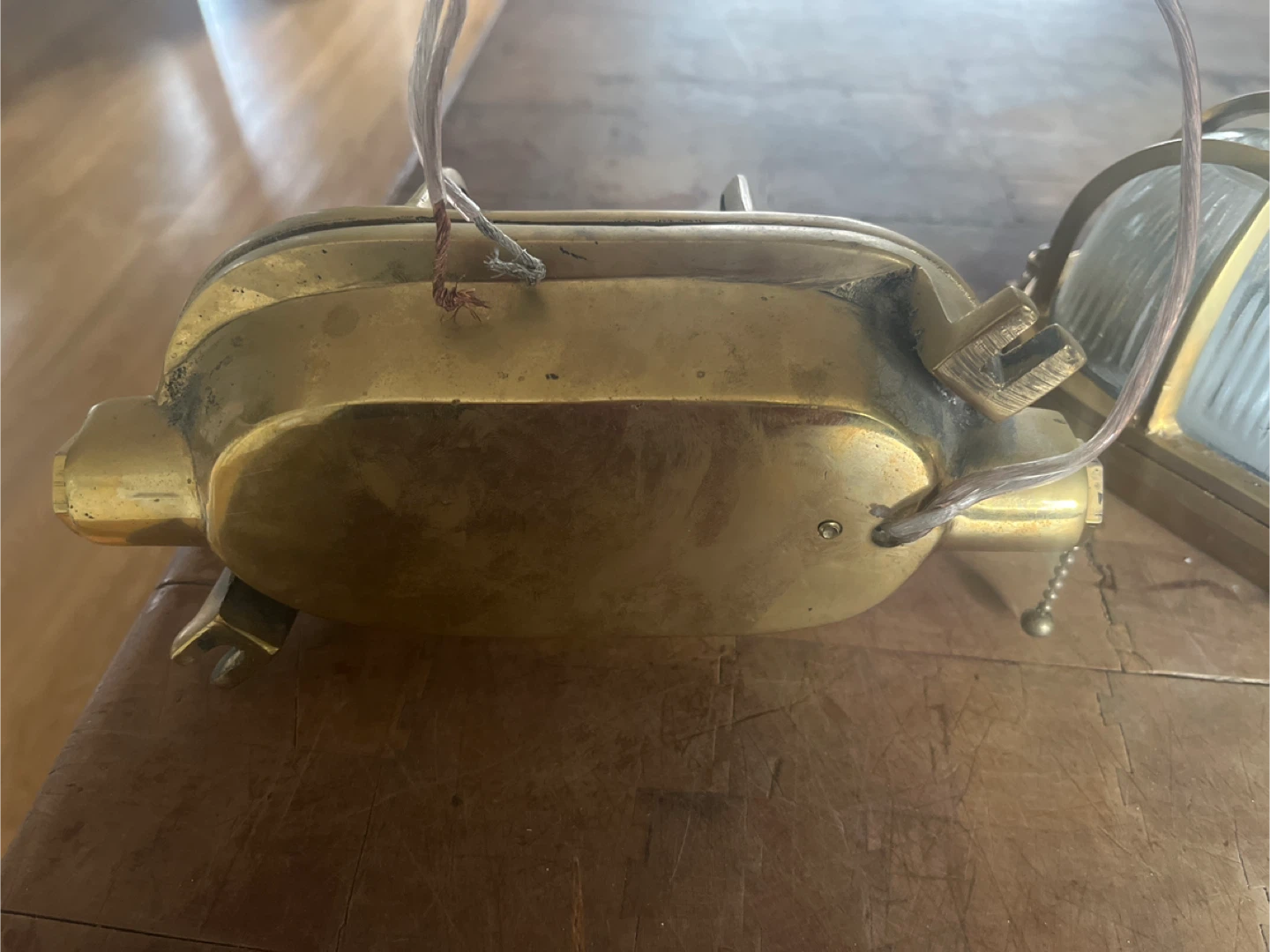 Vintage Brass Light Fixture (2 available) - photo 3
