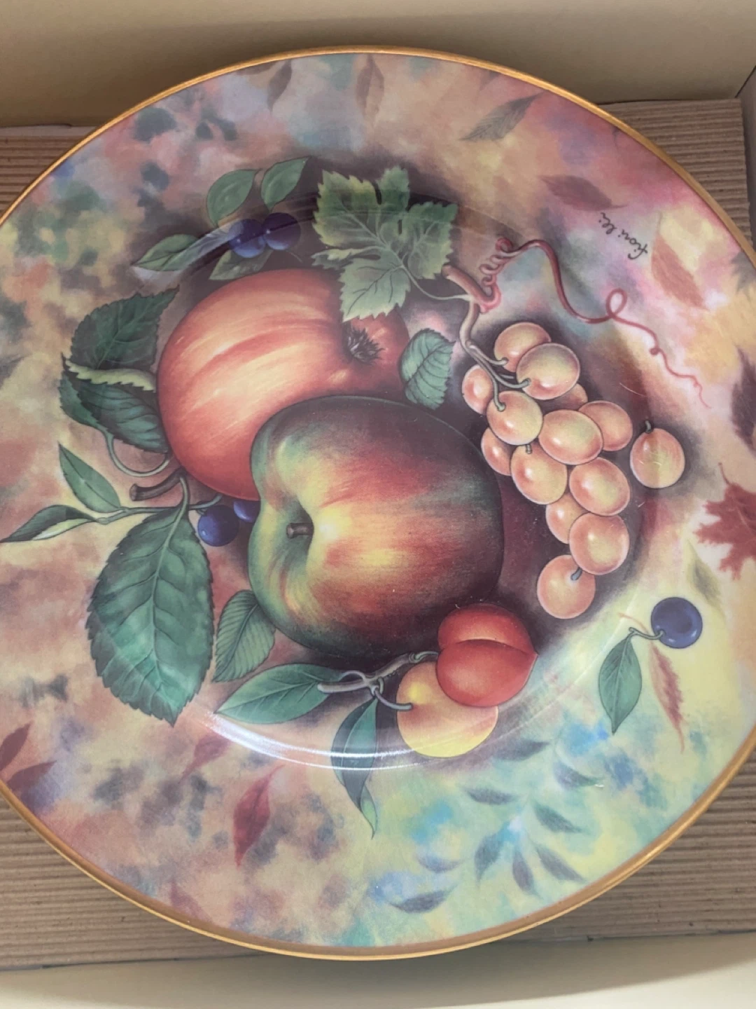Limoges Decorative Plate with Fruit Motif - photo 2