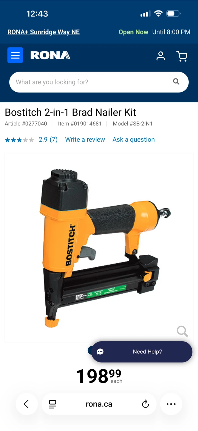 Bostitch 2-in-1 Brad Nailer Kit SB-2IN1 - photo 2