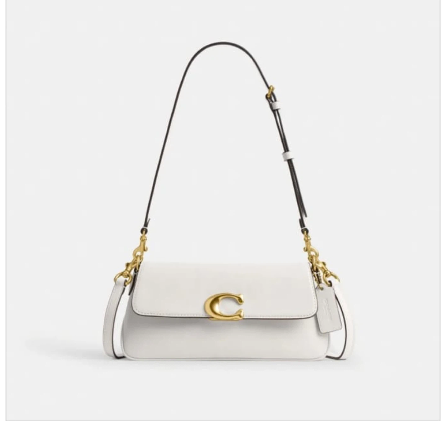 Coach Tabby Shoulder Bag White Leather