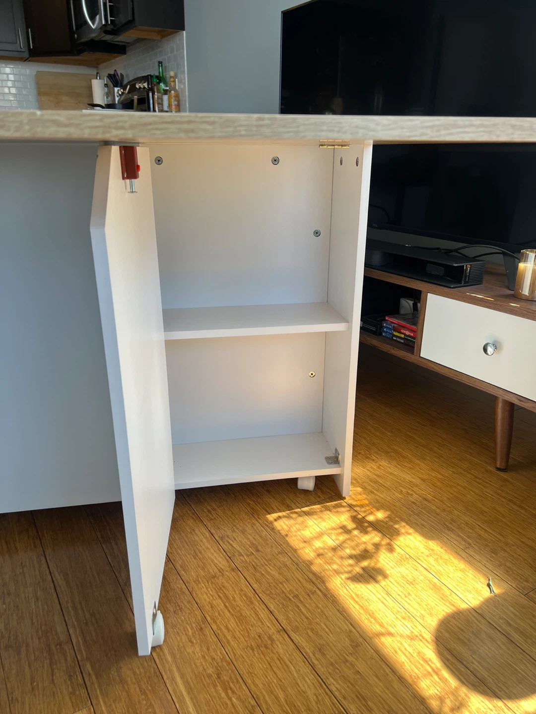 Folding Dining Table with Shelves - photo 3