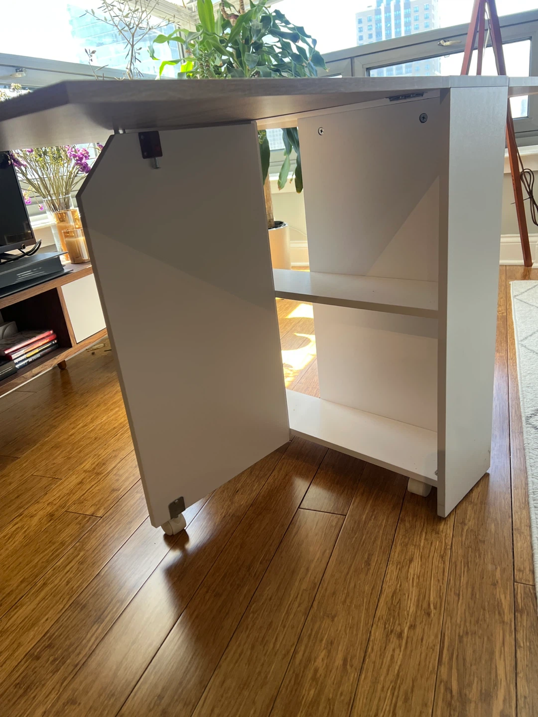 Folding Dining Table with Shelves - photo 4
