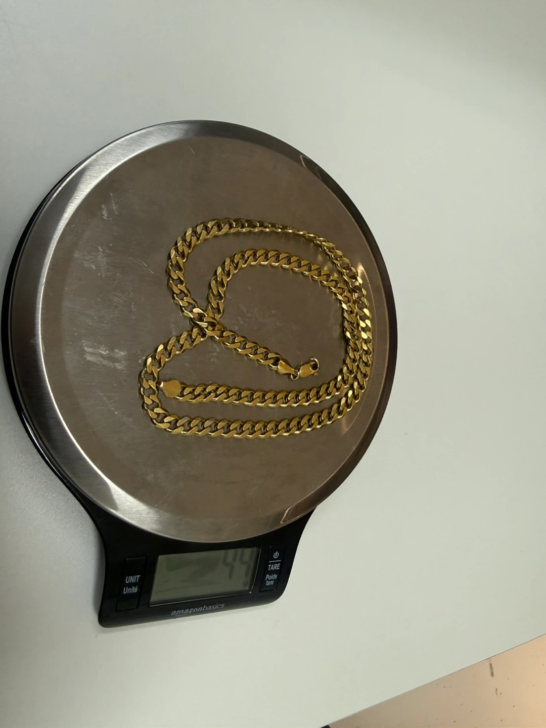 Gold Plated Cuban Link Chain Heavy & Stylish 44g - photo 5