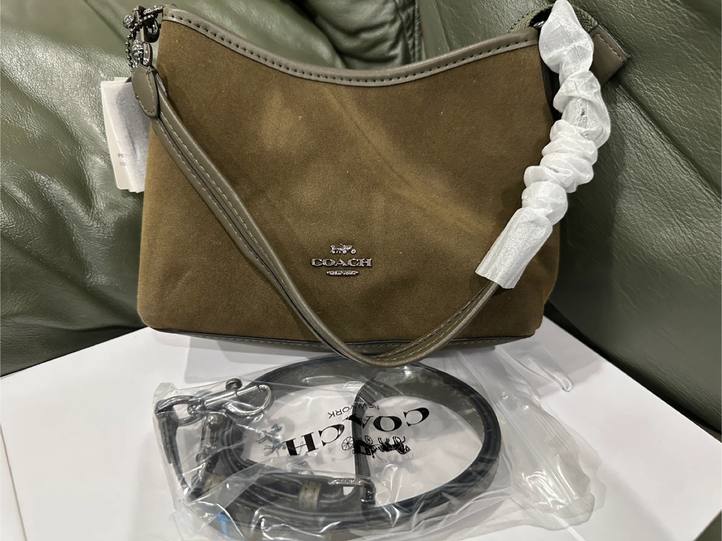 Coach Suede Shoulder Bag