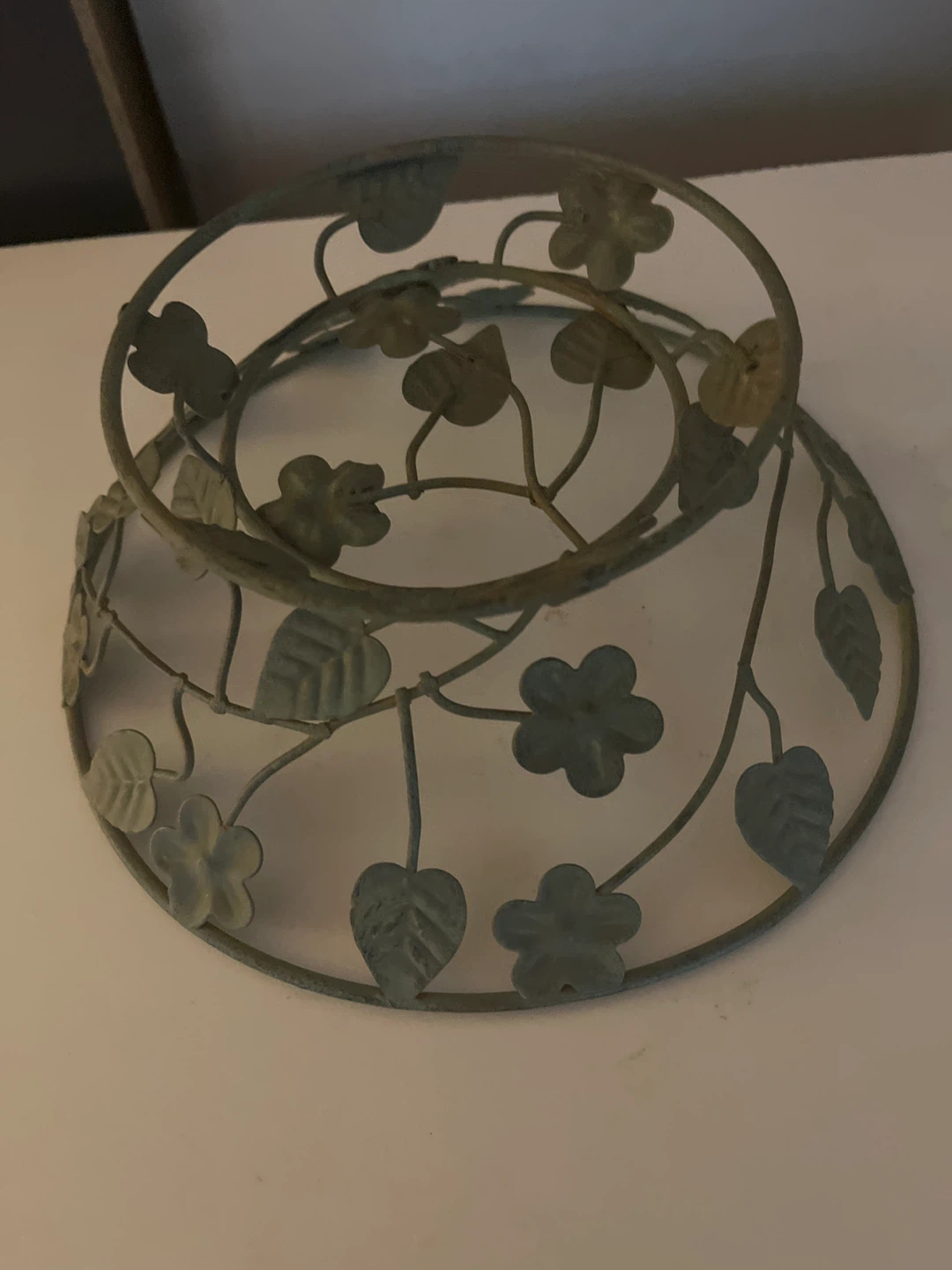 Decorative Wire Fruit Bowl with Floral Design - photo 3