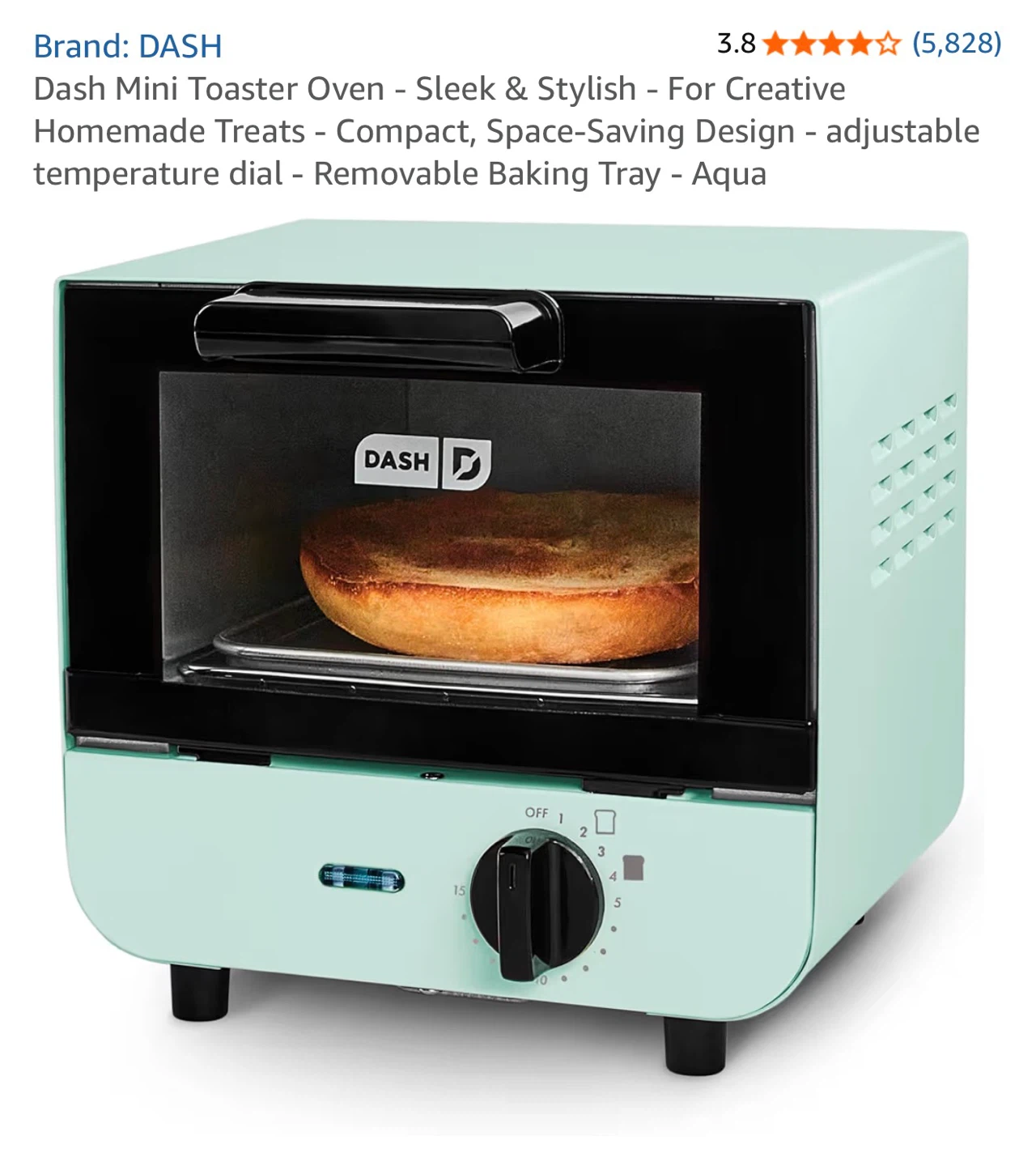 Dash Aqua Mini Toaster Oven - photo 2