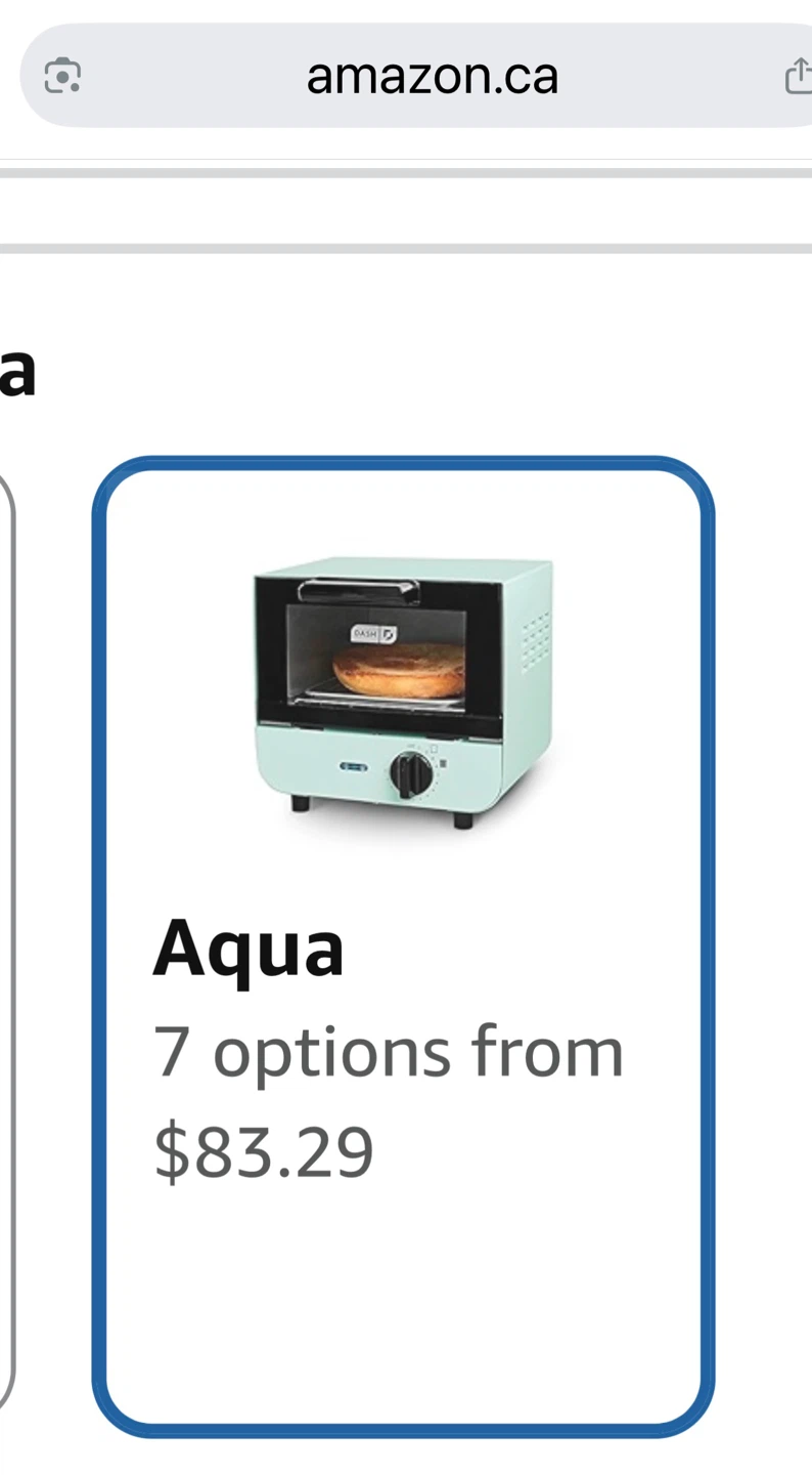 Dash Aqua Mini Toaster Oven - photo 3