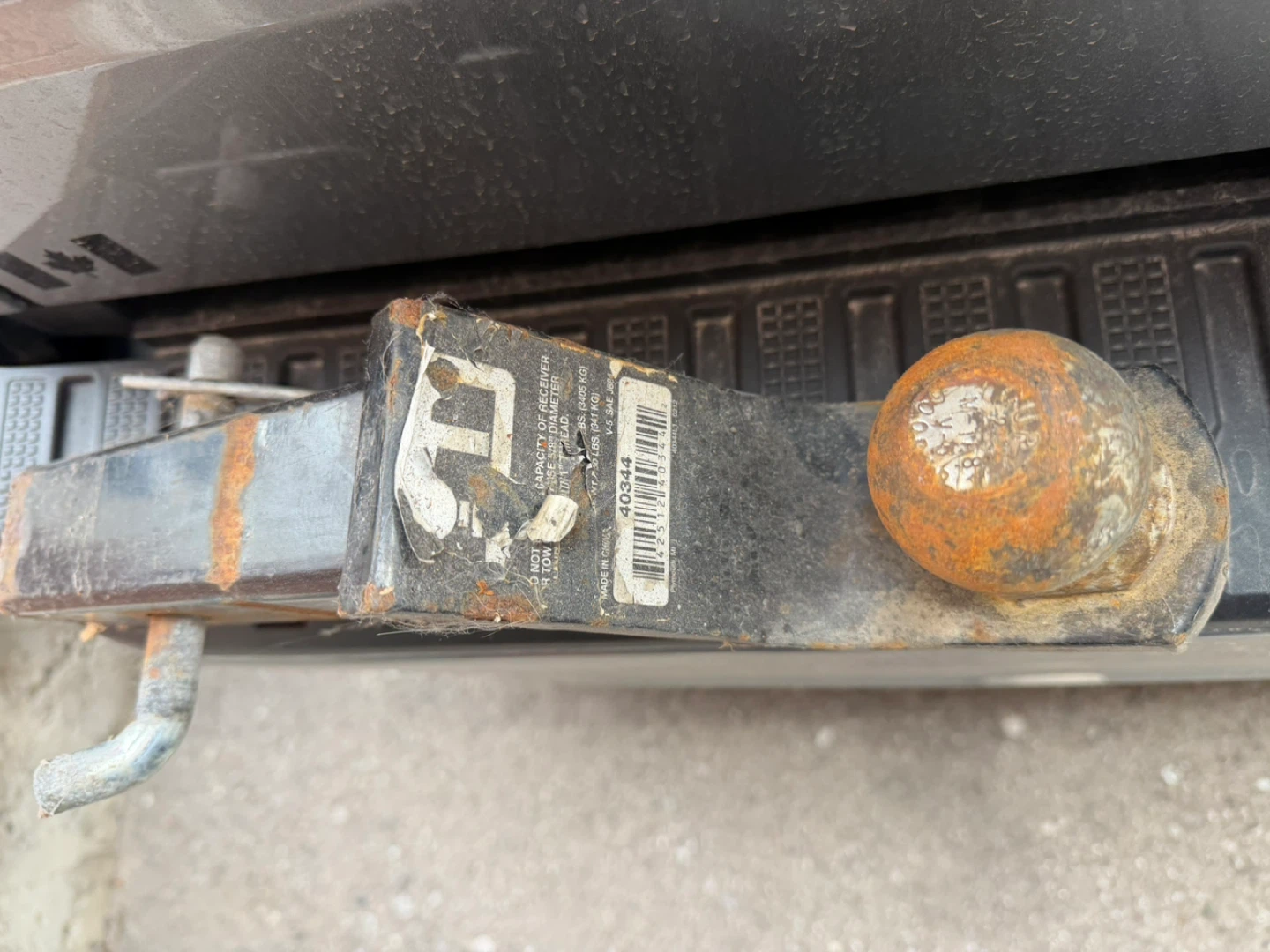 Hitch Receiver with Ball Mount