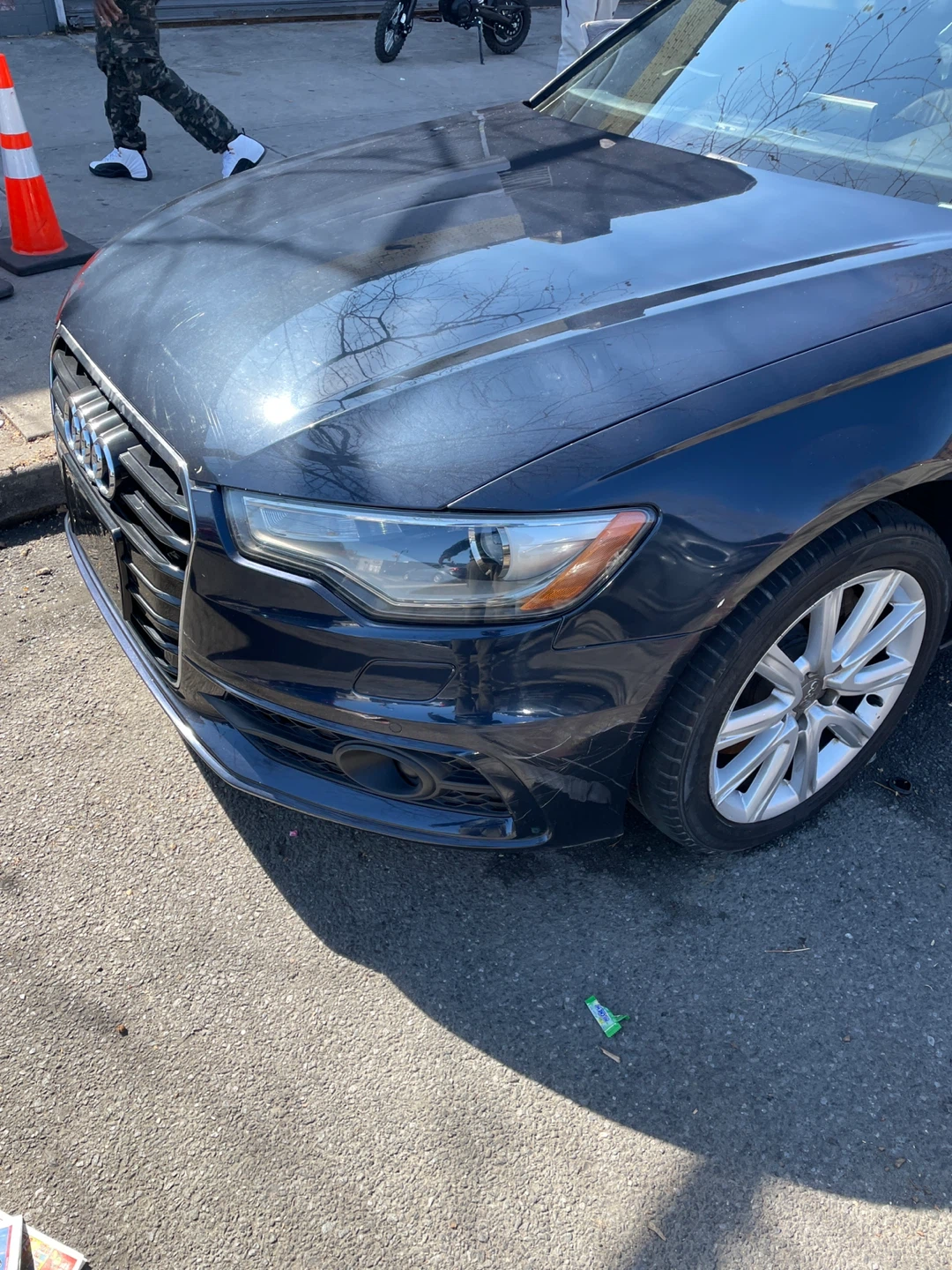 Dark Blue Audi Sedan 2014