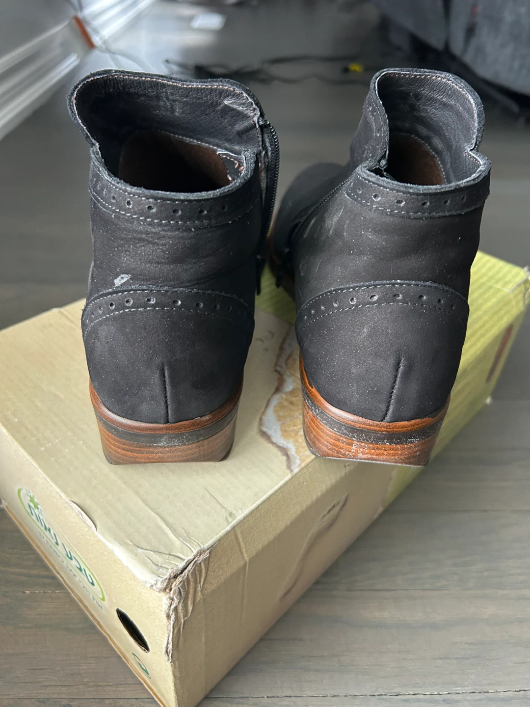 Naot Black Suede Ankle Boots - Size 42 - photo 3