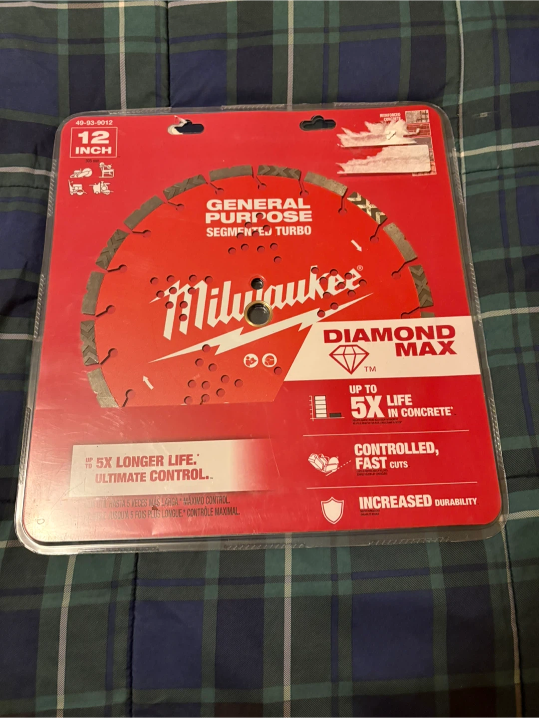 Milwaukee 12” general purpose segment turbo diamond blade