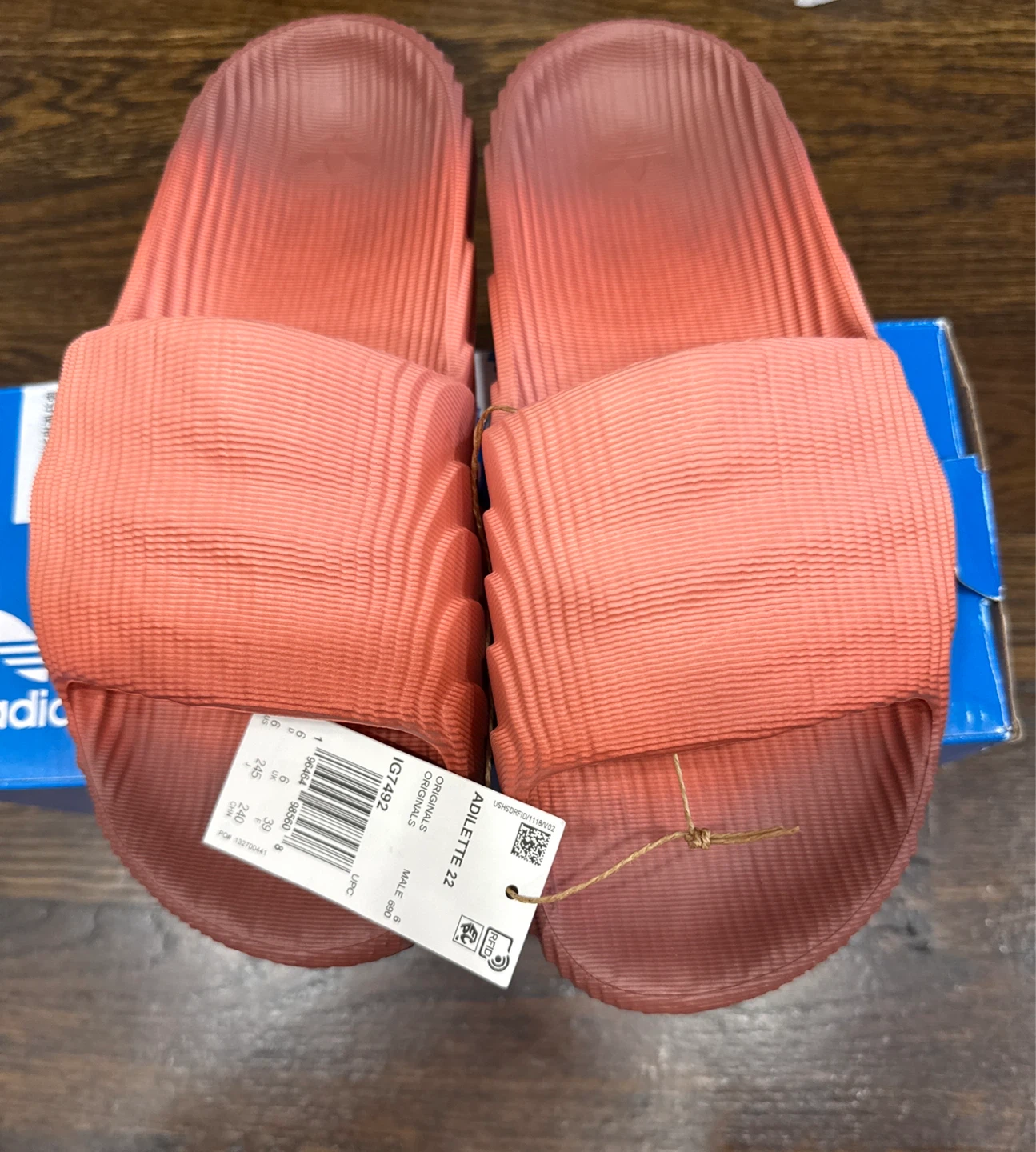 Adidas Adilette 22 Slides - Size 6 (US Women)