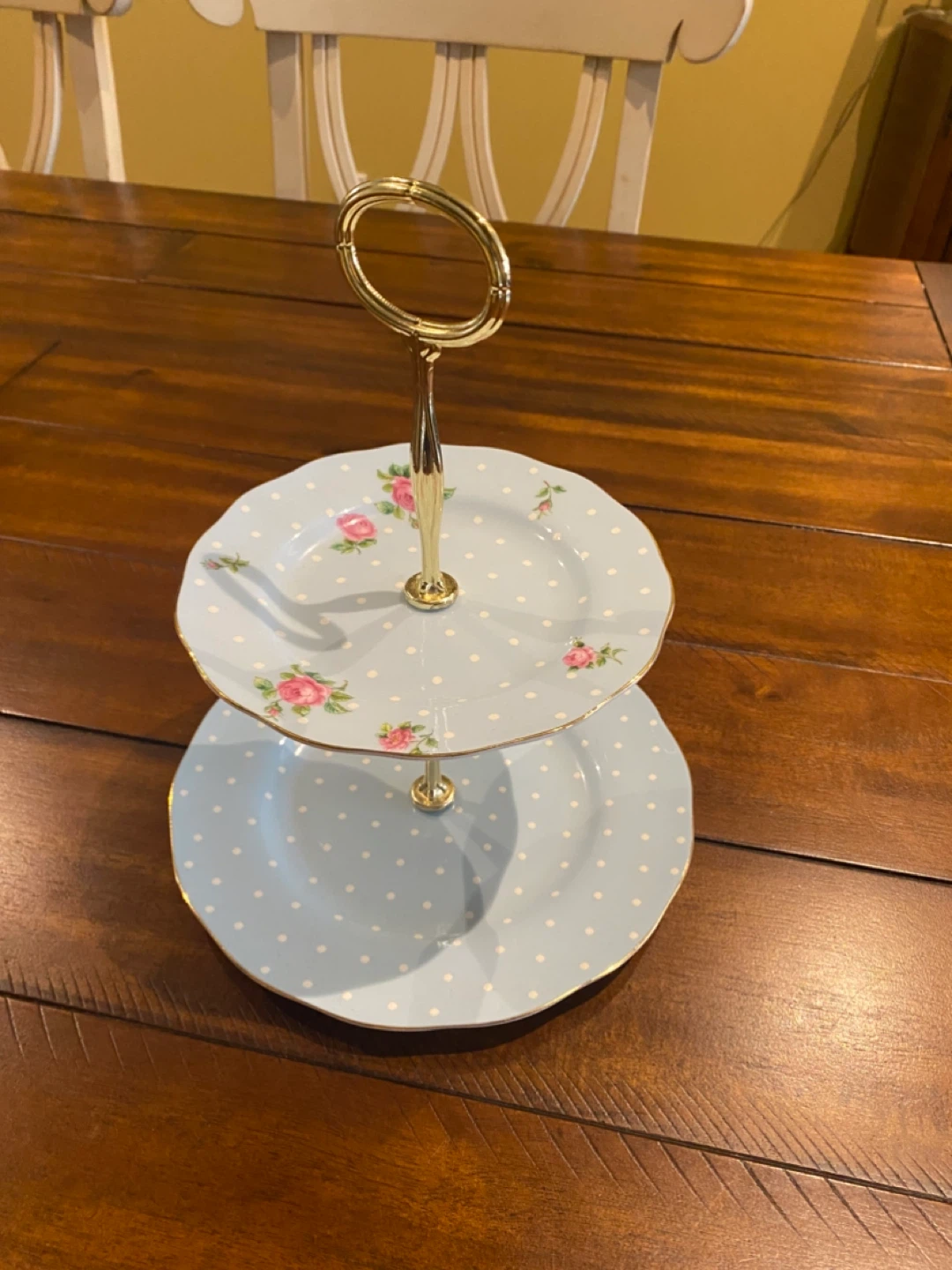 Royal Albert Polka Blue Two-Tier Cake Stand - photo 3