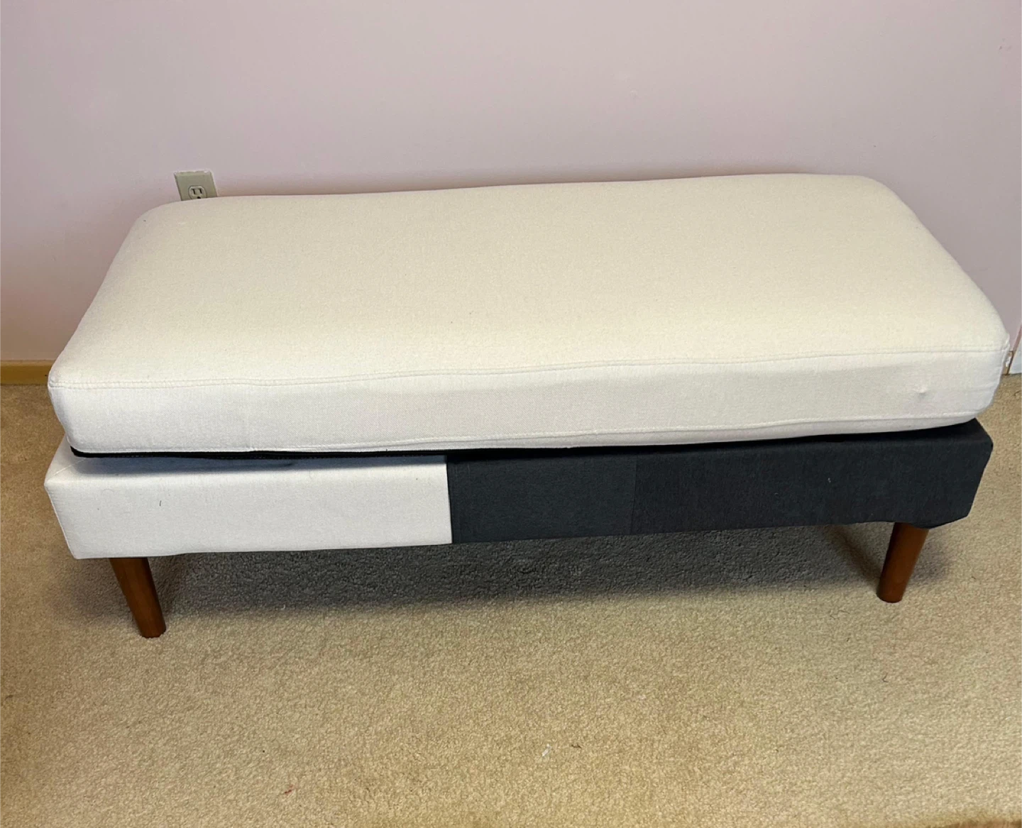 Two-Tone  Bench for room  26x51