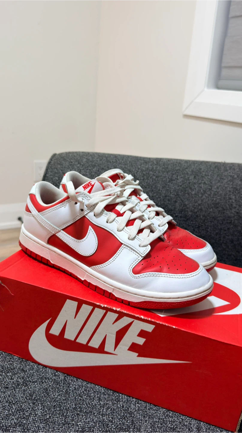 Nike Dunk Low Red White Sneakers