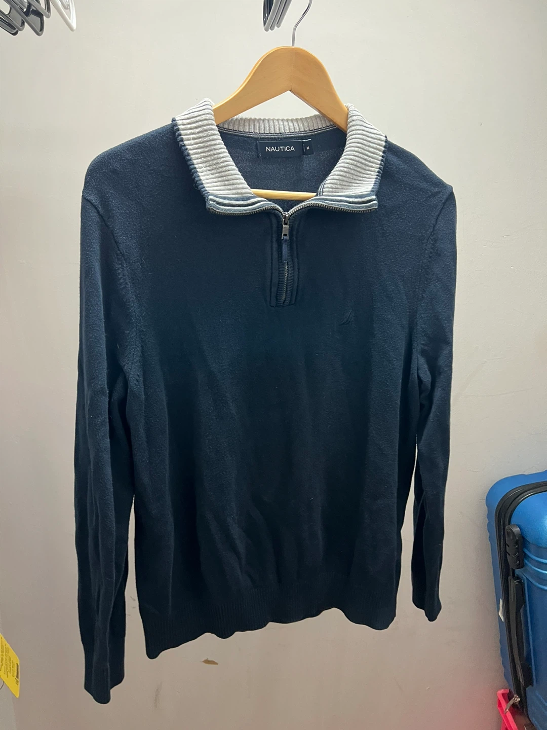 Nautica Men's Quarter Zip Sweater