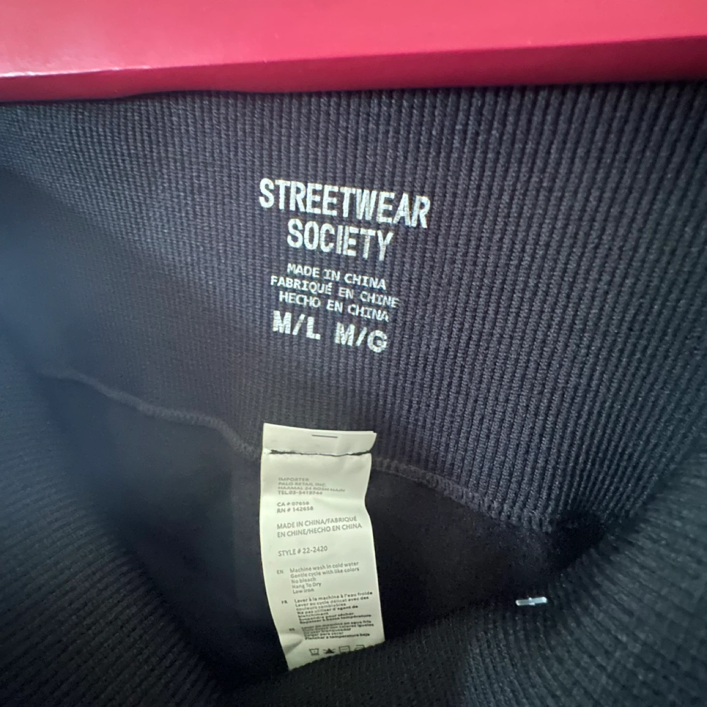 Streetwear Society Black Ribbed Leggings M/L - photo 4